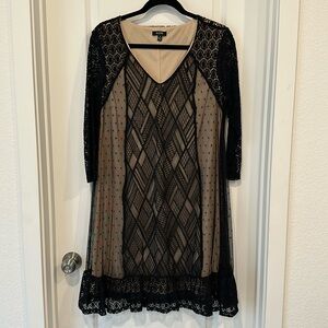 Ladies black lace blouse